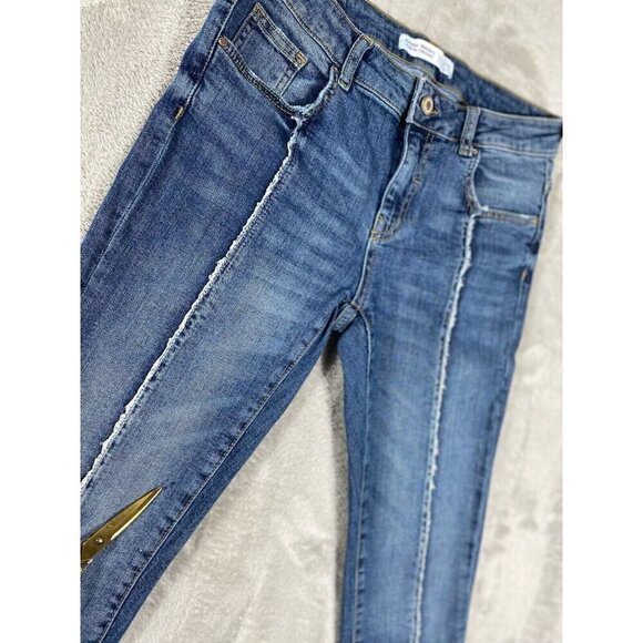 Zara Basic Z1975 Denim Skinny Jeans with Raw Hem Women's Size 6/28 - Picture 11 of 14